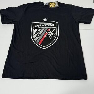 San Antonio FC Shirt Youth Large Black Soccer USL Championship Fan Favorite Tee